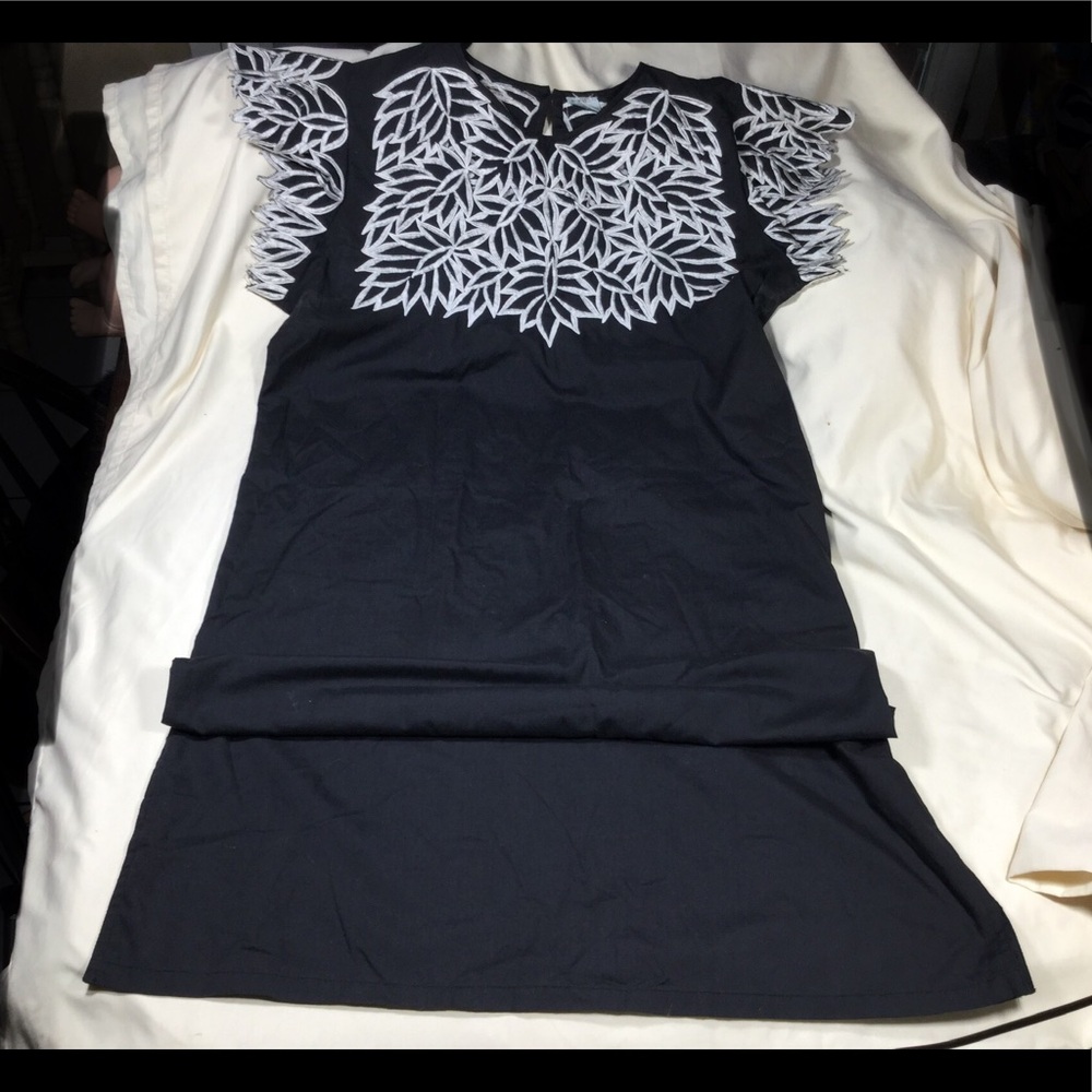 Vintage Caro of Honolulu Embroidered Dress M